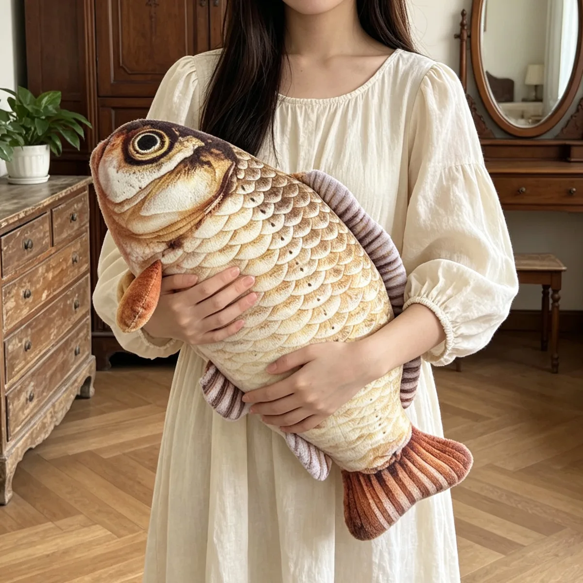 SKU: Y3690 · Photorealistic Red Carp (38cm · Micro-Sublimation Scale Rendering)