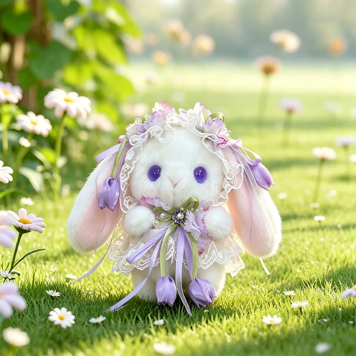SKU: Y3780 · Floral Garden Bunny (28cm · English Countryside Botanical Print)