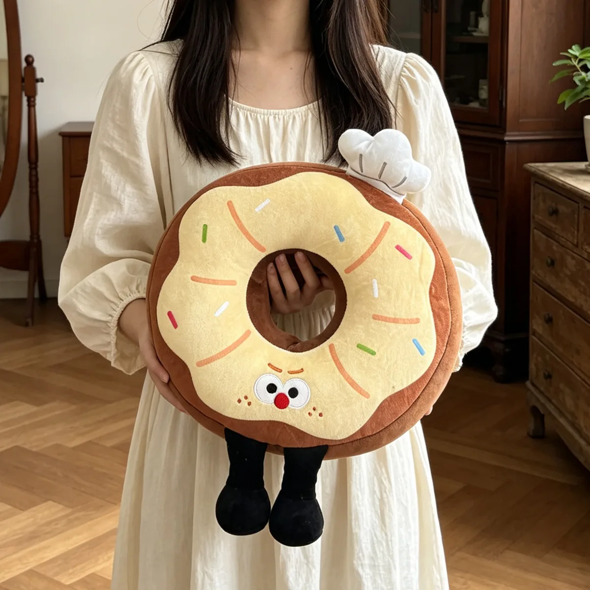SKU: Y3747 · Glazed Chocolate Donut (34cm · Center Hollow Psychological Hook)