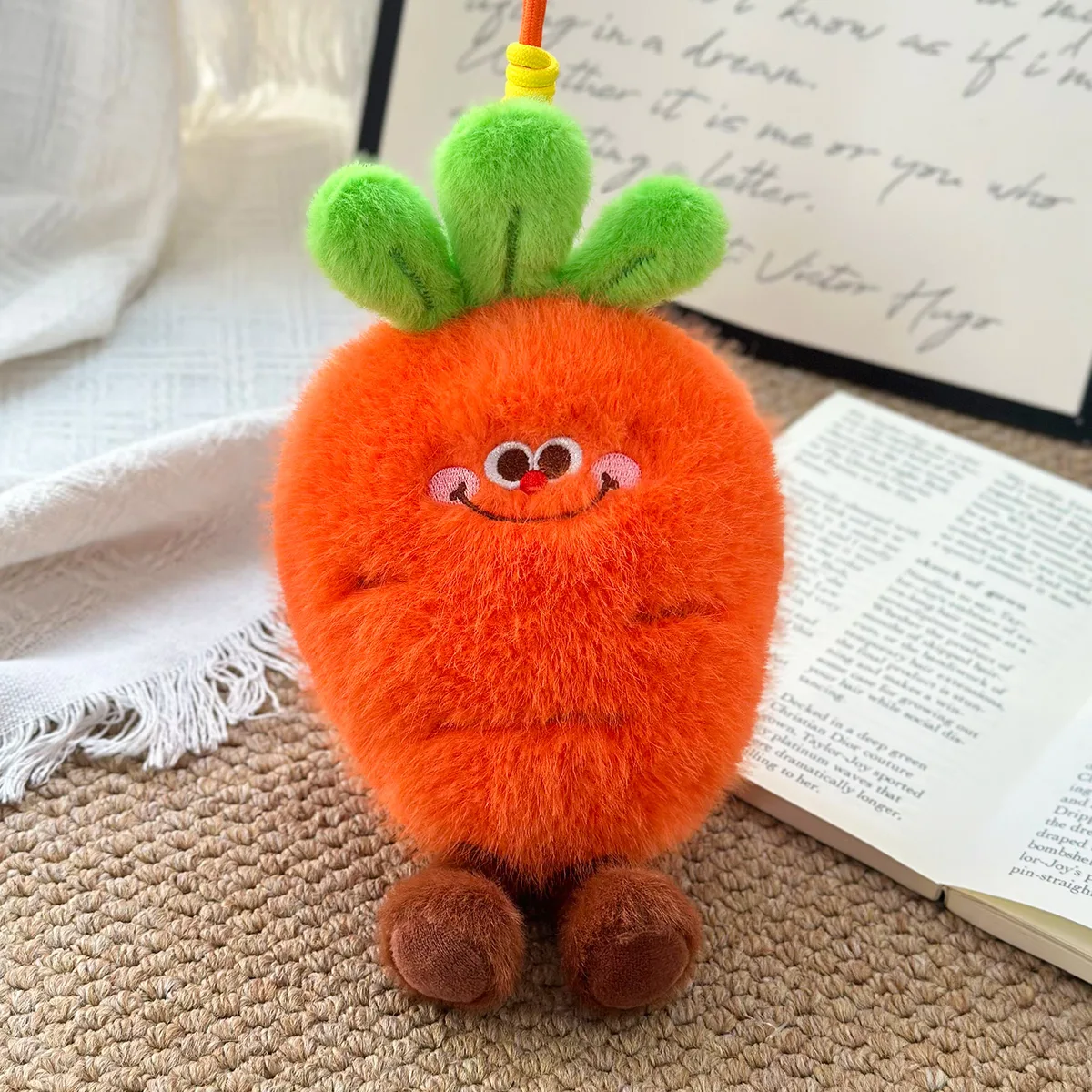SKU: A13945 · Fresh Carrot Desk Companion (12cm · Weighted Scented Pellets)