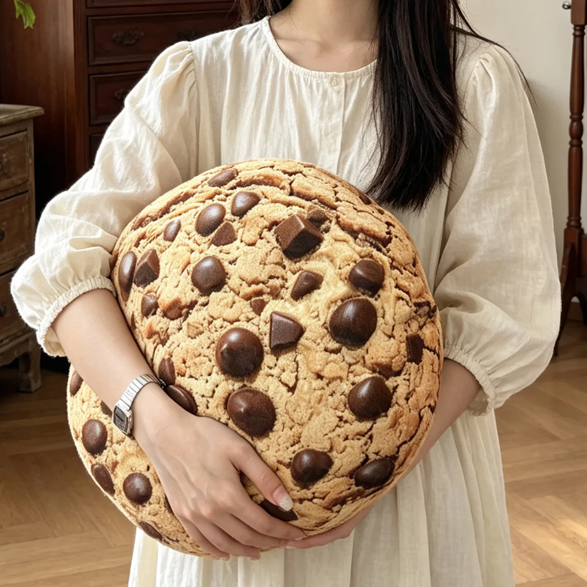 SKU: Y3706 · Chocolate Chip Cookie (33cm · Beveled Edge V-Groove Stacking)