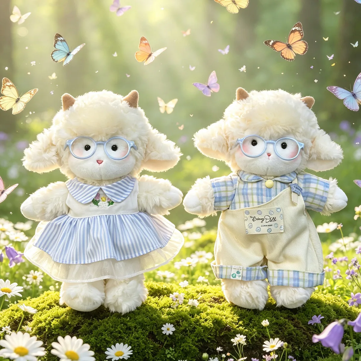 SKU: Y3726 · Pastel Blue Lamb (22cm · Cloud-Soft Bouclé Sherpa Fleece)