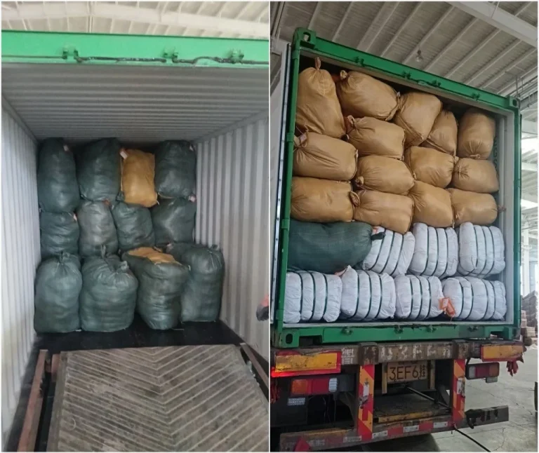 BeibaoToys export plush toy vacuum compressed bales loaded in container